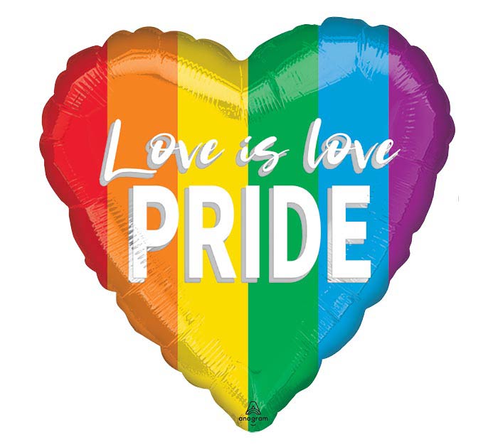 Pride Heart Mylar